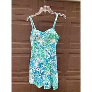 Sleeveless Lilly Pulitzer floral dress size 4
